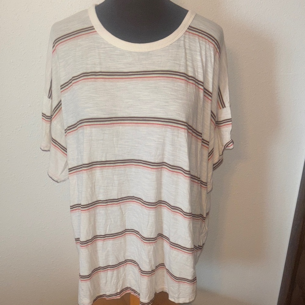 Madewell Striped  T-Shirt Size 2X